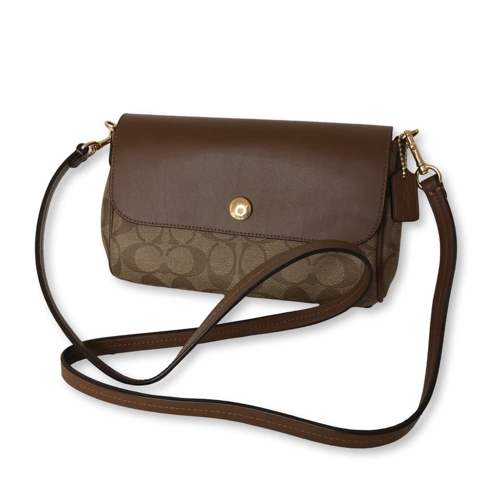 Coach Signature Coated Canvas Reversible Crossbody Bag